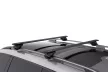 EgriAuto 120 cm wing Fekete alu tetőcsomagtartó tetőkorlátos autókhoz, zárható 90Kg