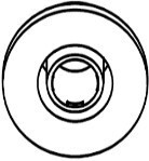 Patent alsó rész Opel fekete