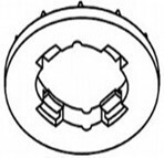 Patent alsó rész Toyota/Lexus fekete