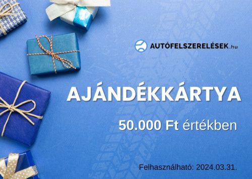 Autofelszerelesek.hu ajándék kártya 50000FT
