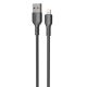 PAVAREAL Lightning USB A kábel 5A, 1 m (fekete)