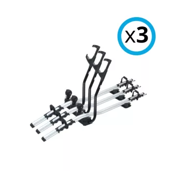   EgriAuto ProRide alu kerékpártartó tetőre zárható 15Kg 3 darabos szett