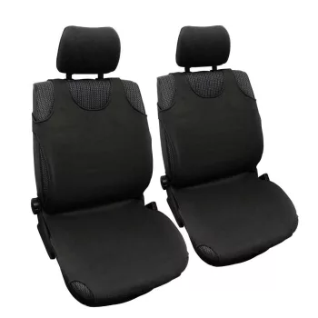 Trikó üléshuzat, pamut fekete 2db-os szett