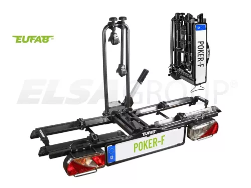 Eufab Poker-F - 2  Vonóhorgos kerékpártartó (e-bikehoz is )