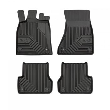   Prémium 3D magasperemes gumiszőnyeg Audi A6 C7 2011-2018 rögzítő patentek közötti távolságs of the rear car mat 37 cm