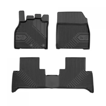   Prémium 3D magasperemes gumiszőnyeg Renault Grand Scenic II 2009-2016 minivan, version with a movable console
