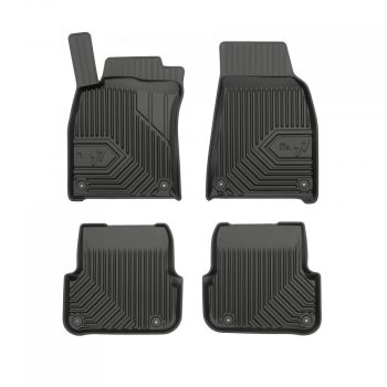   Prémium 3D magasperemes gumiszőnyeg Audi A6 C6 2006-2011 facelift utáni, rögzítő patentek közötti távolságs of the rear car mat 34.5 cm
