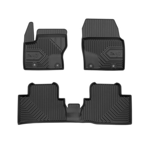 Prémium 3D magasperemes gumiszőnyeg Ford Grand C-Max 2010-2019 minivan, rögzítő patentek közötti távolság 25, 5 cm