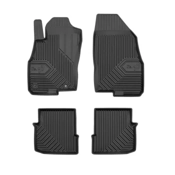   Prémium 3D magasperemes gumiszőnyeg Fiat Punto EVO 2009-2012 hatchback, 3 doors, kivétel versions with cup holders on second row