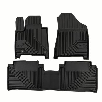   Prémium 3D magasperemes gumiszőnyeg Hyundai Santa Fe V 2023 suv, 7 seats, 1st and 2nd rows, PHEV