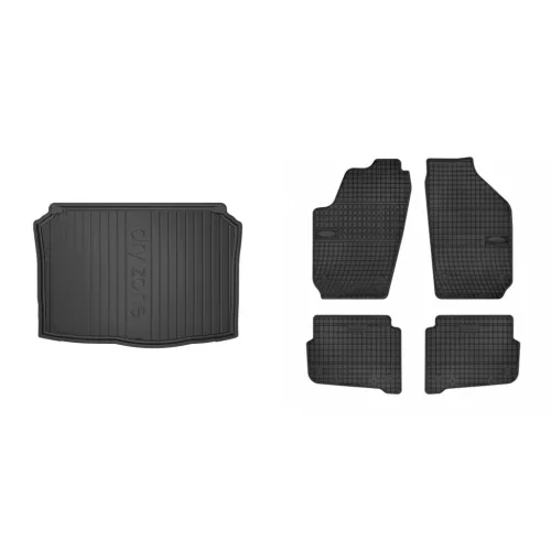 Prémium gumiszőnyeg és csomagtértálca Skoda Fabia Hatchback 5 ajtós 2000-2006 (frogum_DZ403567_ET0015_1)
