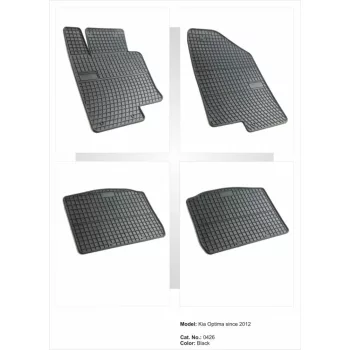 Sarokerősített gumiszőnyeg KIA Optima 2012- (426)