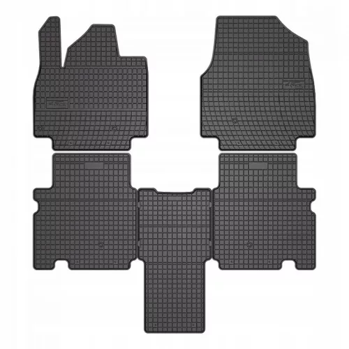 Sarokerősített méretpontos gumiszőnyeg Kia EV9 2023- suv, 1.+2. sor