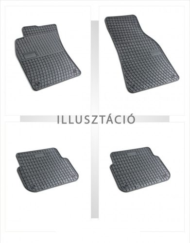 Sarokerősített első gumiszőnyeg Hyundai H-1 2008- Hyundai Travel 2008- Hyundai Cargo 2008- (D00438)