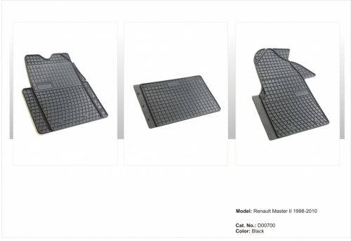Sarokerősített gumiszőnyeg garnitúra Renault Master II 2003-2010 (D00700)
