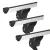 G3 Atlantic PRO tgk alumínium tetőcsomagtartó 150 cm hosszú 3 db-os szett (max 100 kg/rúd), zárható