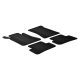Gledring fekete gumiszőnyeg  MERCEDES-BENZ C-Class 2001-2007 (203) 4 darabos