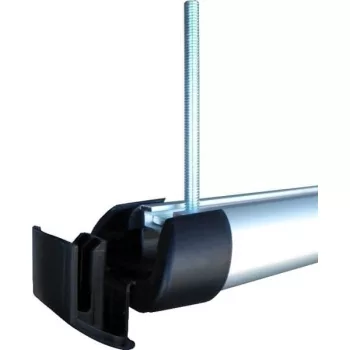   Hakr síléc tartó T adapter alumínium rúdhoz 80 mm hosszú (491)