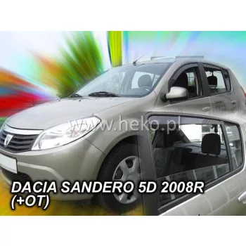   Heko 4 darabos légterelő Dacia Sandero Stepway SUV 5 ajtós kombi 2009-2013, Dacia Sandero SUV 5 ajt