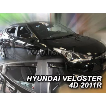   Heko 4 darabos légterelő Hyundai Veloster 4 ajtós+ha 2011- (2+1ajtó) Angol változat (17297)