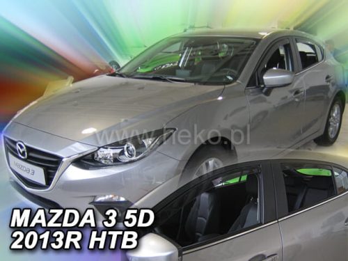Heko 4 darabos légterelő Mazda 3 4 ajtós sedan 2014- , Mazda 3 5 ajtós csapott hátú 2014- (23164)