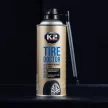 K2 TIRE Defektjavító spray 400 ml, azonnali tömítés és felfújás
