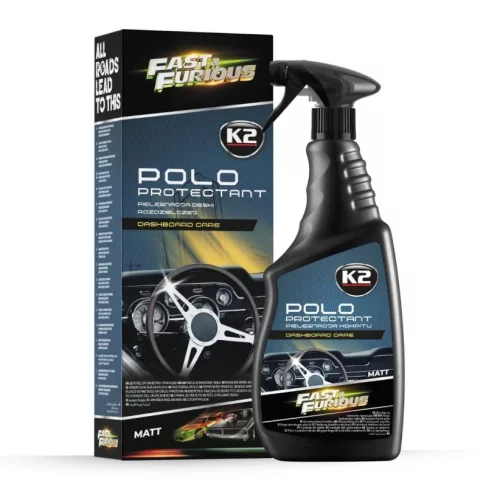 K2 POLO Műszerfalápoló 750 ml, matt hatású, Fast & Furious kiadás