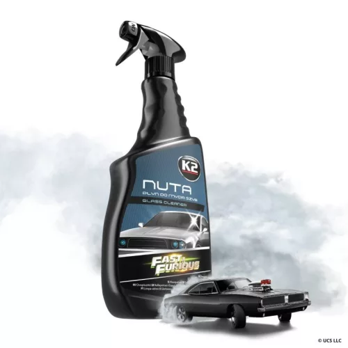 K2 NUTA Üvegtisztító 750 ml, csíkmentes, Fast & Furious kiadás