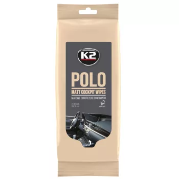   K2 POLO Műszerfaltisztító törlőkendő, nedves, matt hatású