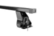 Menabo Omega Black M fekete acél tetőcsomagtartó zárható KIT39G
