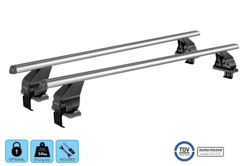 Menabo Omega Alu M tetőcsomagtartó zárható KIT03G