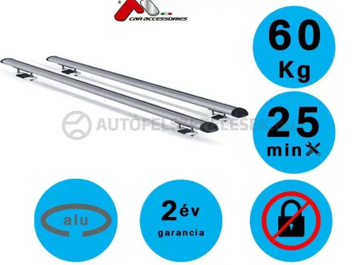 Menabo RAVEN 130 cm alu tetőcsomagtartó tetőkorlátos autókhoz (m0000382)