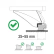 Menabo Tiger 120 cm alu tetőcsomagtartó tetősínes és tetőkorlátos autókhoz zárható