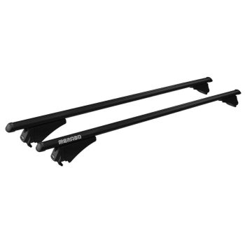   Menabo Tiger XL fekete 130 cm alu tetőcsomagtartó tetőkorlátos és tetősínes autókhoz nem zárható