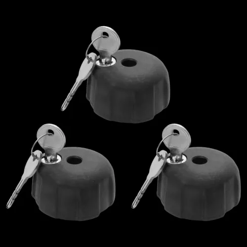 További zárható rozetták, 3 darab, kulcsokkal együtt