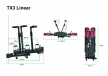 Spinder TX3 LED vonóhorgos kerékpártartó, 3 darabos, billenthető és összecsukható