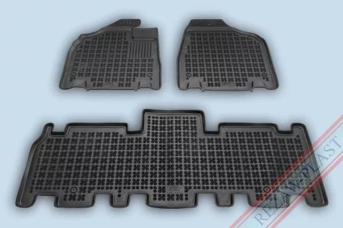 Rezaw fekete gumiszőnyeg Kia CARNIVAL II VAN 5 üléses 2005-tól (201011A)