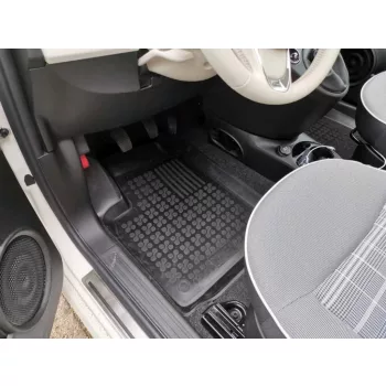   Rezaw fekete gumiszőnyeg Fiat 500 hybrid 2020-tól (elektromoshoz nem jó)(201522)