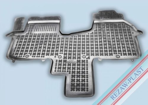 Rezaw fekete gumiszőnyeg Renault TRAFIC III VAN 2 üléses, Vezető oldalon extra erősítés 2014-