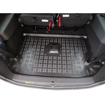   Rezaw fekete gumi csomagtértálca DACIA LODGY I Minivan Stepway 7 üléses (3 üléssor összecsukv