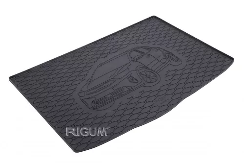 Eco fekete gumi csomagtértálca kb 1 cm peremmel Kia Stonic Crossover 2017 kétszintes csomagtérpadló