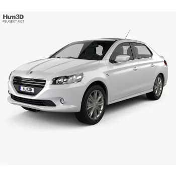 Sporty 2 darabos légterelő Peugeot 301, 4 ajtós, 2013-