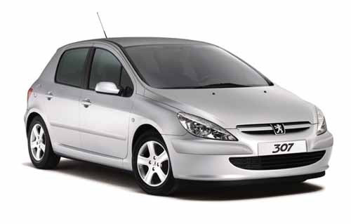 Szatuna Peugeot 307 Szatuna légterelő szett első + hátsó ablakra, 4db} 5 2001-2008