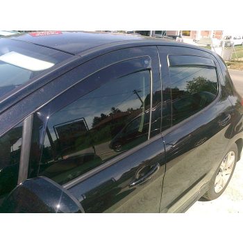   Szatuna Peugeot 308 Szatuna légterelő szett első + hátsó ablakra, 4db 5 2007-2013