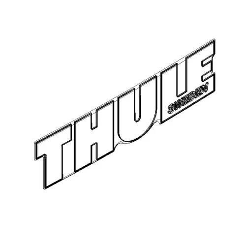 Thule felirat ezüst 115x29mm (14711)
