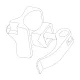 Thule Active Kid gyorszáras csomagtartó bal oldali 06-X (40191206)
