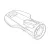 Thule plastic kulcs 2c 943 (50282)