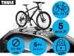 Thule ProRide 598 kerékpártartó tetőre 4 darabos szett