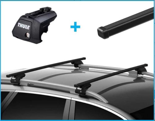 Thule SquareBar new fekete acél tetőkorlátos tetőcsomagtartó (7104 712300)