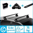 Thule Wingbar Evo fekete alu normál tetős tetőcsomagtartó (7105 7113B 5101)